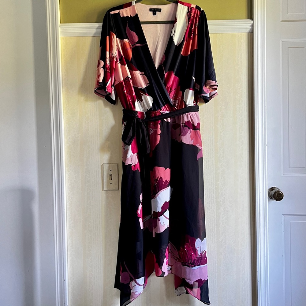 Lane Bryant Floral Dress Sz 16